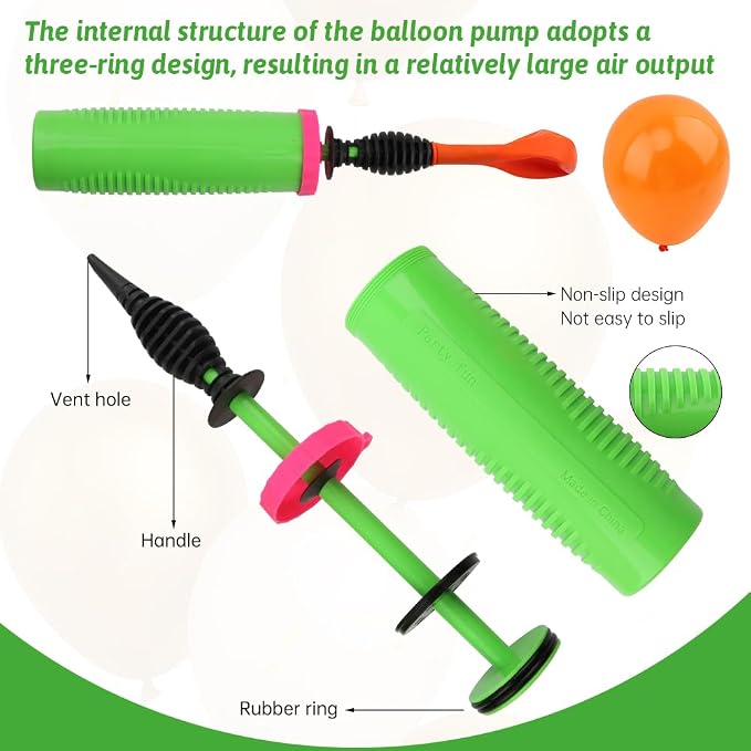 2Pack Balloon Pump Handheld, Dual Action Manual Air Inflator - Image 4