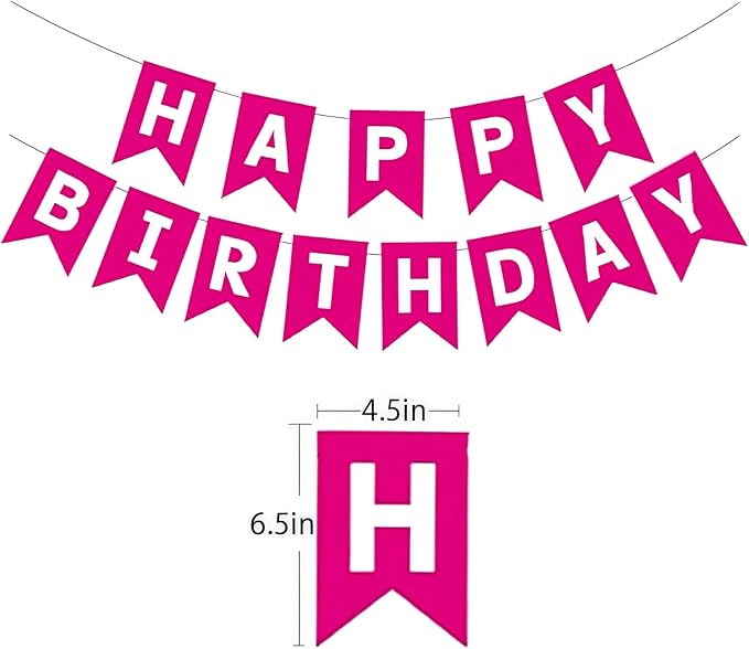 Happy Birthday Banner Birthday Party Supplies - Image 2