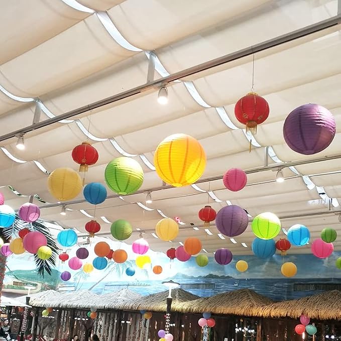 ZOOYOO Pastel Paper Lanterns, Baby Shower, Graduations, Summer Party, Garden - Image 3