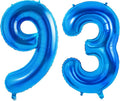 Number 93 Balloons for 93rd Birthday Party Decorations, 0-100 Large No.93 by Joycard