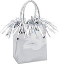 Silver Plastic Mini Gift Bag Balloon Weight by Unique