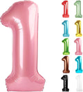 Pearl Pink Number 1 Balloon 40 Inch by IWERP
