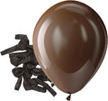 Bezente Brown Latex Matte Party Balloons 150 Pack 5 inch Small | Helium Dark by Bezente