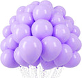 Voircoloria 110pcs Pastel Purple Light Purple Latex Party Balloons, 12inch | by Voircoloria