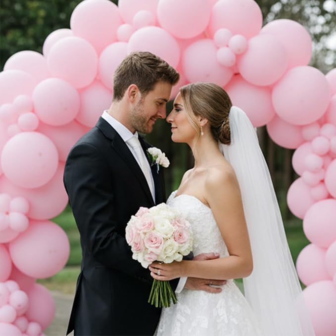 Patimate Pastel Pink Latex Party Balloons 100pcs 12 Inch - Image 7