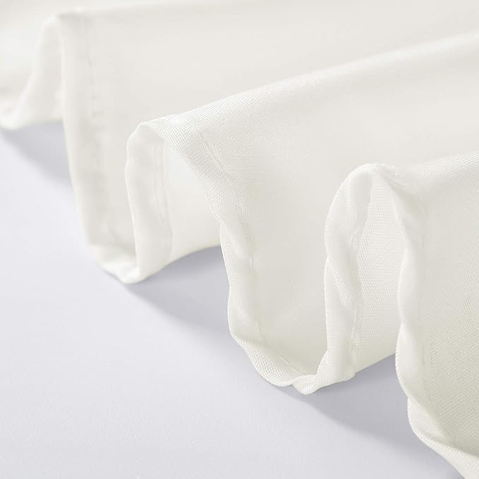 Rectangle Tablecloth 60x84 inch Washable Polyester Fabric Table Cloth for Wedding Party Dining Banquet Decoration（60x84, Ivory）