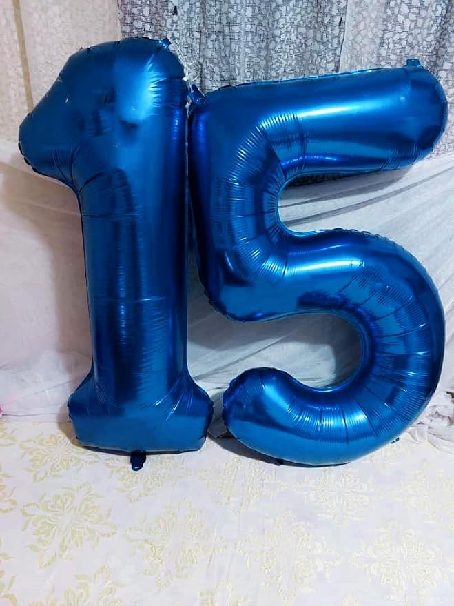 Number Balloons 50 Balloon 40 inch Dark Blue - Image 3