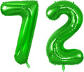 Number 72 Balloons for 72nd Birthday Party Decorations, 0-100 Large No.72 by Joycard