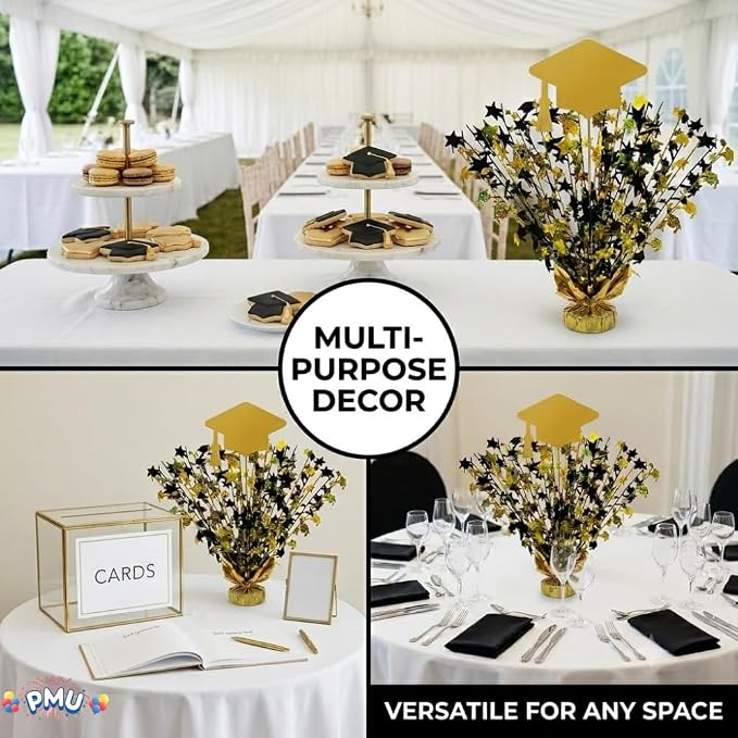 PMU Graduation Centerpieces for Table 2026, Grad Balloon Weight Centerpiece - Image 5