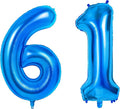 Number 61 Balloons for 61st Birthday Party Decorations, 0-100 Large No.61 by Joycard
