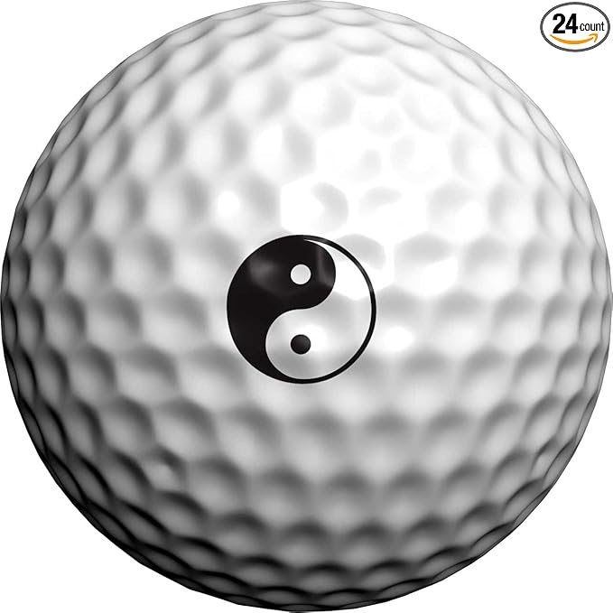 Golfdotz - USGA Rule Conforming Golf Ball Markers, Golf Ball Stickers for Marking Balls, No More Smearing from Stamps, Gifts for Golfers, Dads, and Retirees, (Emoji Collection; 24-32 Count)