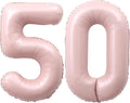 40 Inch Light Pink Number 50 Balloon 0-9 50th Foil Big Giant | Digital by SULALABOO