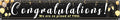 Large Congratulations Decoration Banner Graduation Yard Sign Banner Black Gold by Unknown