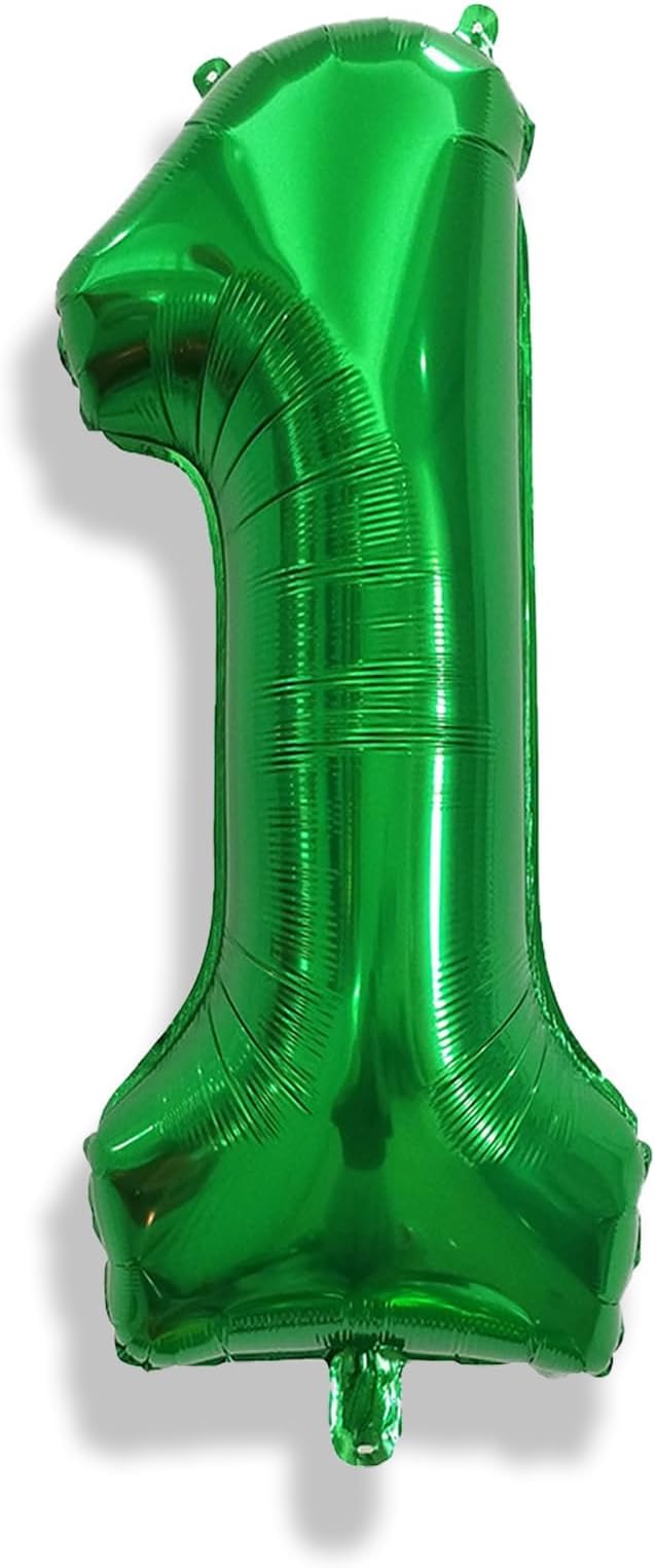40 Inch Emerald Green 1 Balloon Number, 0-9 Set Large Number Foil Helium - Image 8
