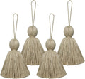 Big Size 4 PCS Tassels for Crafts, Handmade Hanging for Pillow Decor, Blanket by NINGYOHI
