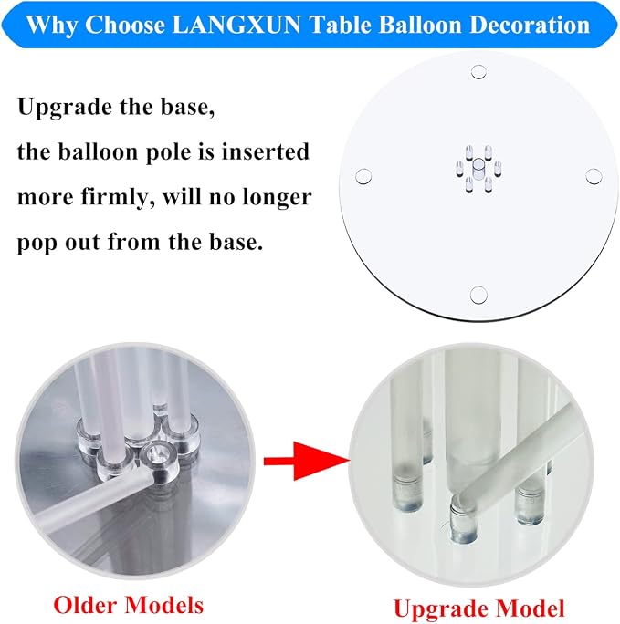 LANGXUN 28" Height Table Balloon Stand Kit - Image 5