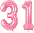 Number 31 Balloons for 31st Birthday Party Decorations, 0-100 Large No.31 by Joycard