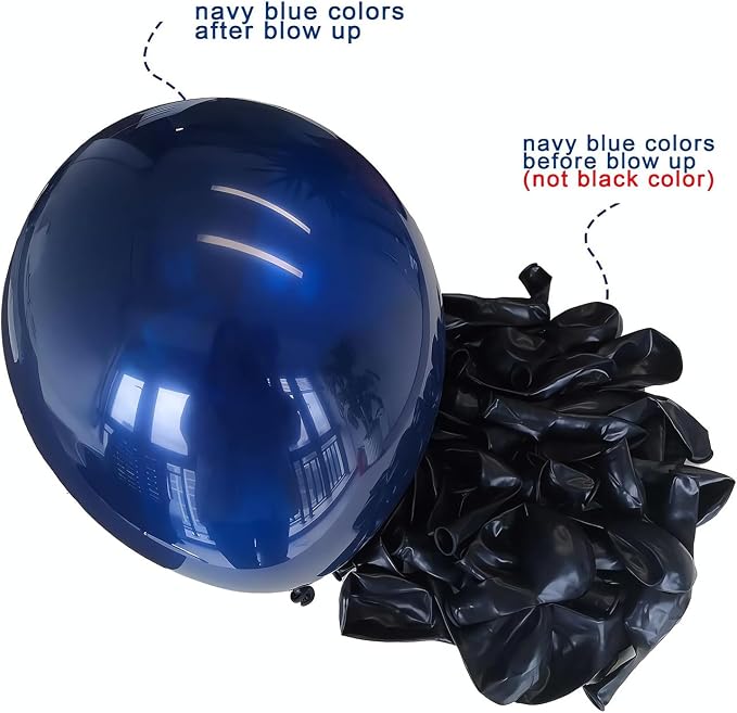 Blue and Gold Balloons Arch Kit, 18 12 10 5 inch, - Image 2