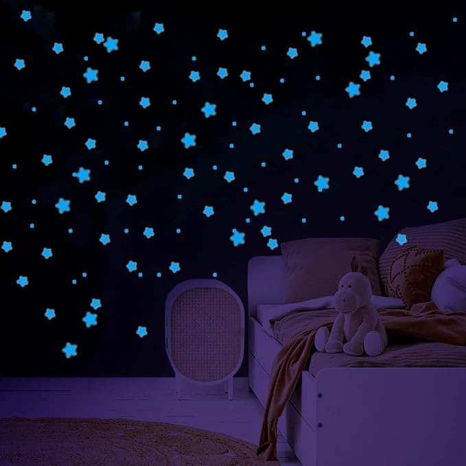 Glow in The Dark Stars Wall Stickers, Glowing Stars - Image 2