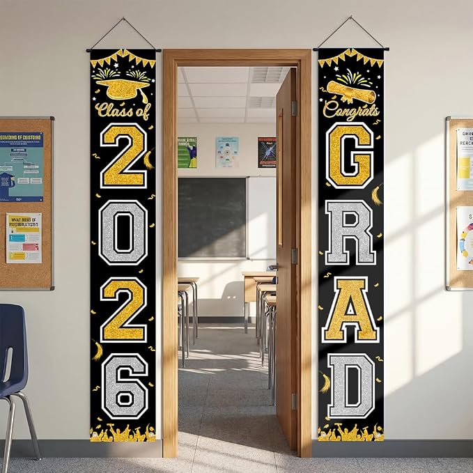 Graduation Banner 2026, Class of 2026 Banner, Indoor Outdoor Graduation Party - Image 5