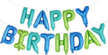 Happy Birthday Balloons Banner, Foil Balloon Personalized Name Letters Balloons by TOTAFAM