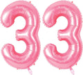 Number 33 Balloons for 33rd Birthday Party Decorations, 0-100 Large No.33 by Joycard