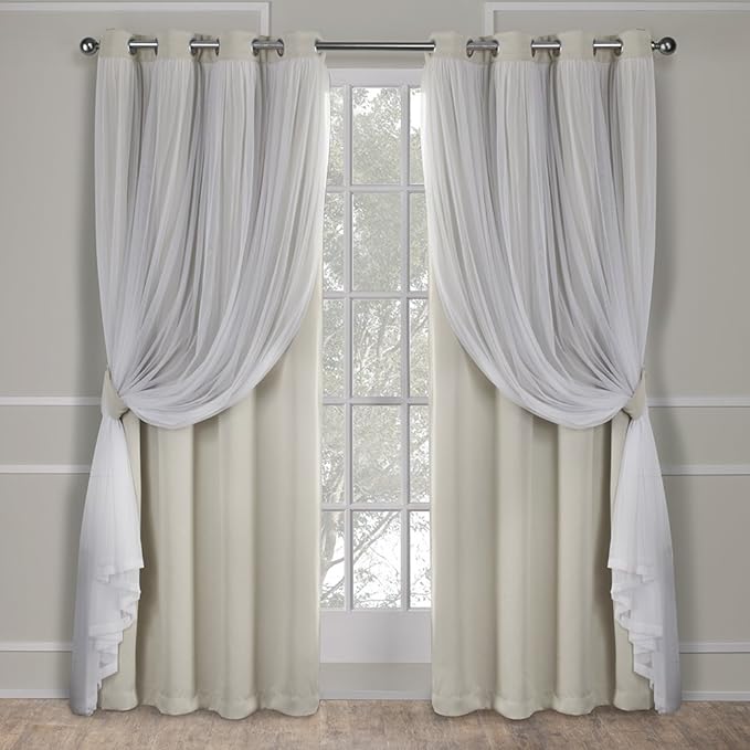 TOWN & COUNTRY LUXE Talia Double Layer Indoor Curtains, Sheer and Room by TOWN+%26+COUNTRY+LUXE