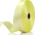 7/8 Inch 60 Yards Rice Yellow Satin Craft Ribbon-Single Face Polyester Ribbon by Unknown