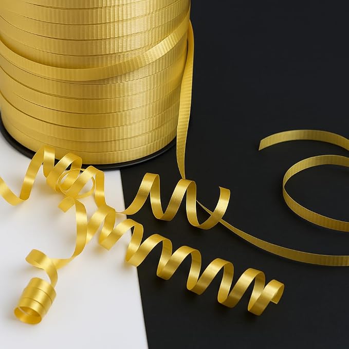 500 Yards Gold Curling Ribbon – Waterproof Balloon Ribbon - Image 3