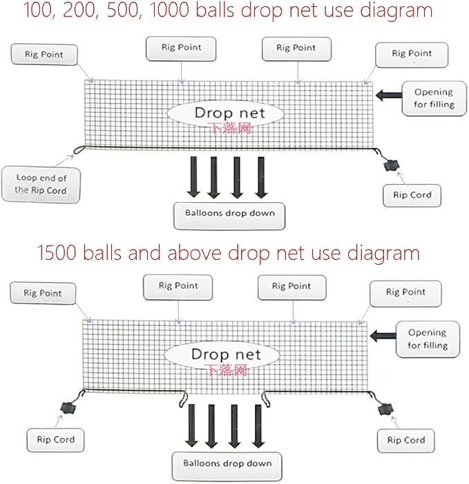Balloon Release Net Balloon Drop Net Large Balloon Bags - Image 9