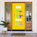 Custom Banners and Signs 35.4x72.8 Inch, Personalized Front Door Cover by ZOLRITH