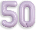 SUWEN 40 Inch Light Purple Lavender Big 50 Balloon Number Foil Helium 0-9 | by SUWEN