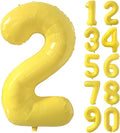40 inch Yellow Number Balloon Giant Foil Helium Balloons Number 2 Balloon by Yeodong