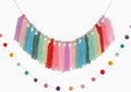 Avxdbr 2Pcs Boho Rainbow Tassel Garland Colorful Pom Pom Tassel Banner | 2-in-1 by Unknown
