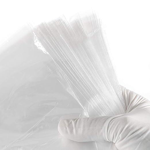 JMU 200Pcs Disposable Dental Half Chair Covers 32" x 32" Chair Clear Sleeve - Image 5