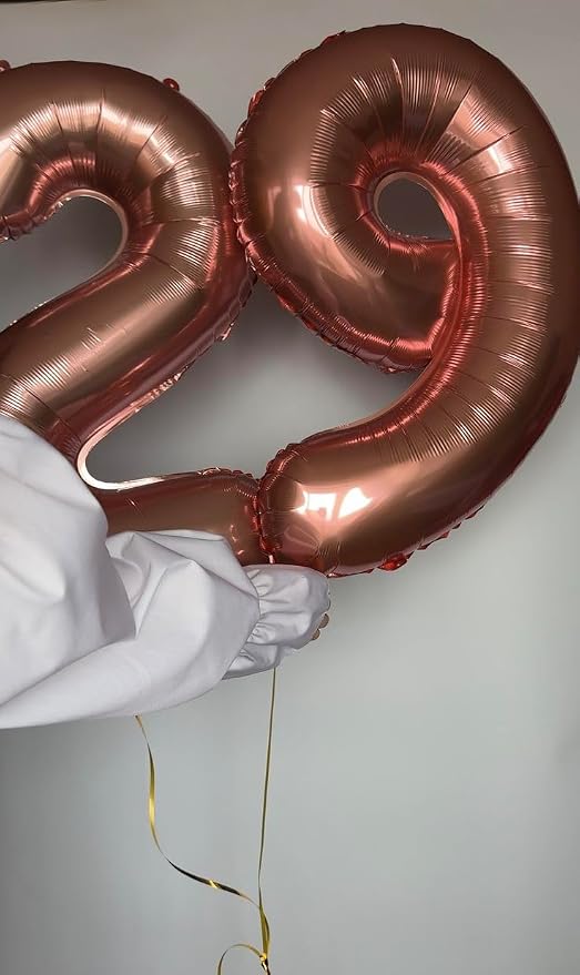 Number 8 Balloons 40 Inch Coffee Brown Balloon - Image 4