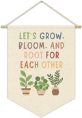 Boho Classroom Decor, Let’s Grow Greenery Plant Wall Banner | Back To School by Unknown
