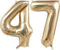 Light Gold 74 47 Balloon Numbers, 40 Inch Large 74th 47th Birthday Balloons by Unknown