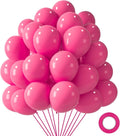LOVESTOWN 110 PCS Hot Pink Balloons, 12 Inch Bright Hot Pink Latex | Birthday by Lovestown