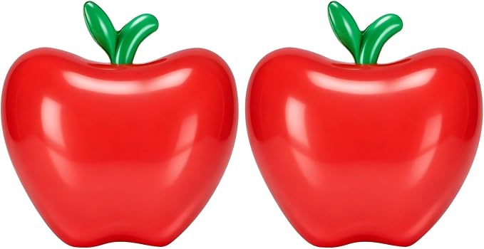 QDTK Back to School Balloons Red Apple Inflatable Balloon 12’’ Large Apple by QDTK