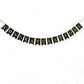 Decor365 Gold Black Congratulations Banner Pre Strung Sign Pennant Flag Garland by Decor365