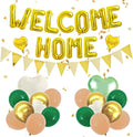 TONIFUL 16 Inch Gold Welcome Home Foil Letter Balloon Banner Decoration Kit | by TONIFUL