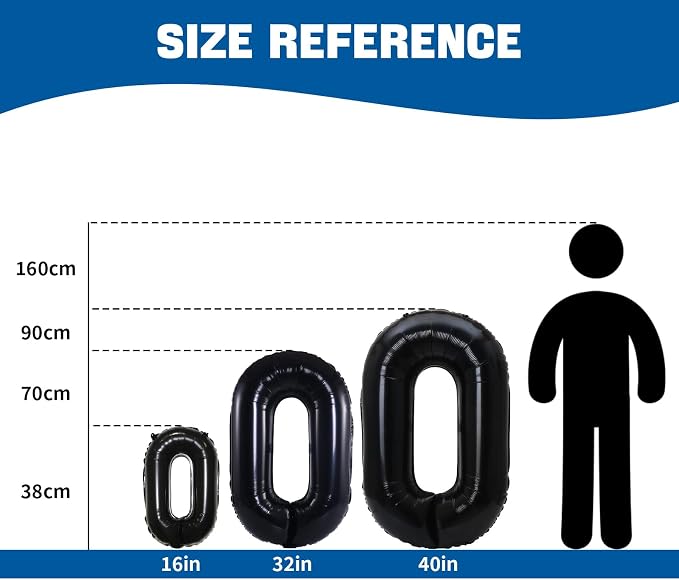 YPSelected 32 Inch Large Foil Helium Number Balloon Birthday Wedding Party 0-9 - Image 9