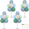 4 Sets Sage Green Dusty Blue Balloons Stand by ZyloonDecoration