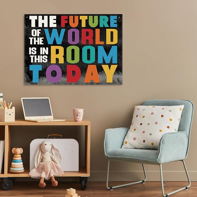 Inspirational Classroom Decor, Canvas Hanging Wall Decor, The Future of the - Image 5
