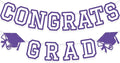 Congrats Grad Banner Graduation Party Banner Decoration Hanging Garland High by Unknown