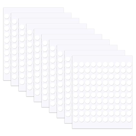 1000pcs 0.39 Inch Double Sided Sticky Dots, Mini Clear Glue Adhesive Dots by Juasky