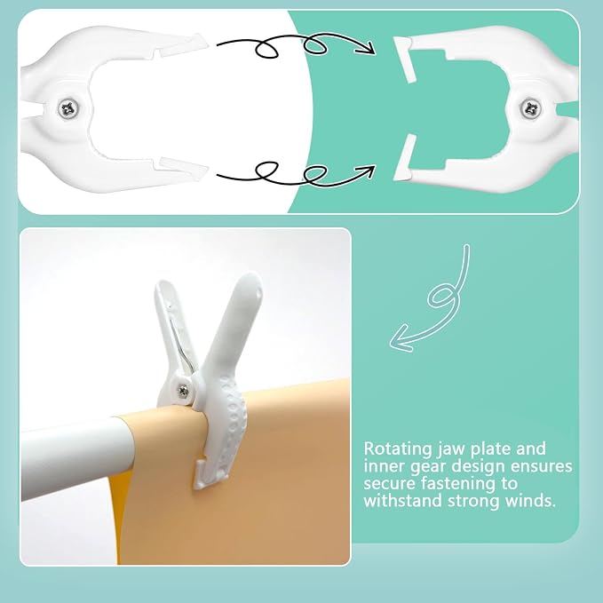 Rosellas 10 Pack 4" Balloon Arch Clips, Plastic Spring Clamps Heavy Duty - Image 4
