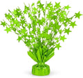 PMU 6 Pack Bursting Star Metallic Foil Spray Centerpiece- Lime Green Balloon by PMU