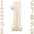 Cream Number 1 Balloon 40 Inch Foil Numeral by Unknown